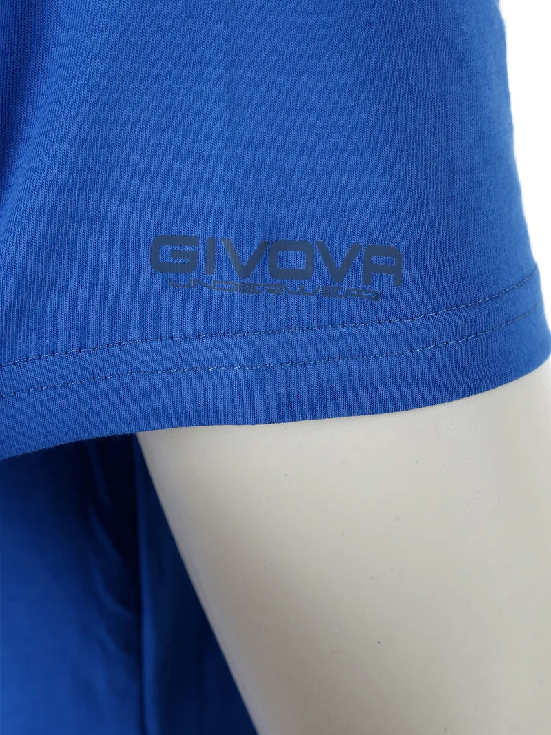 T-shirt intima da uomo in cotone bielastico - bluette