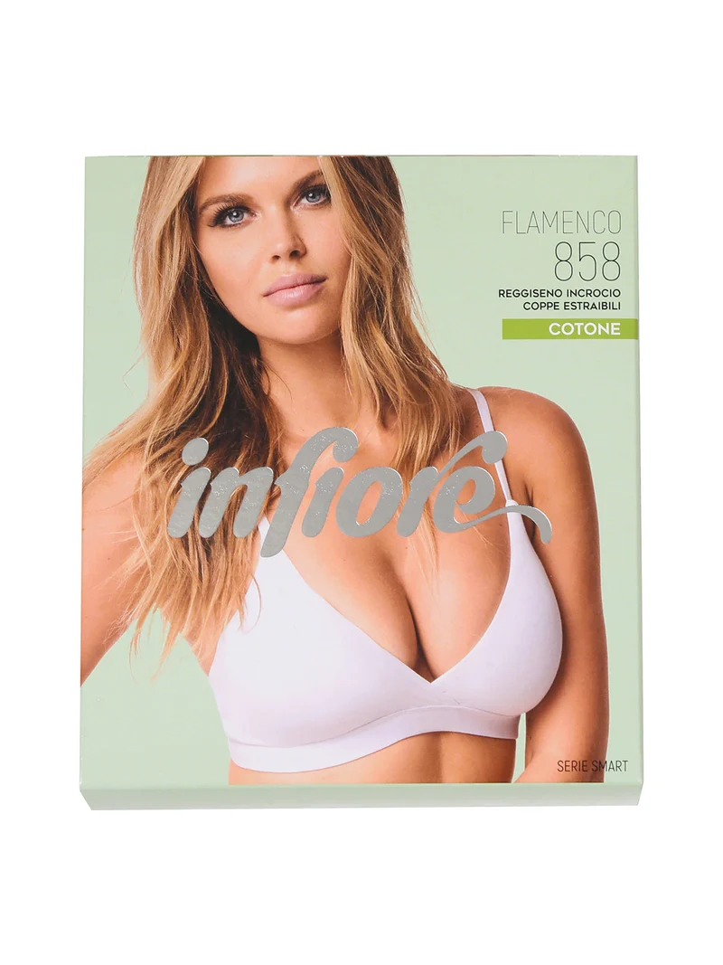 FLAMENCO 858 Reggiseno a triangolo coppa B - bianco