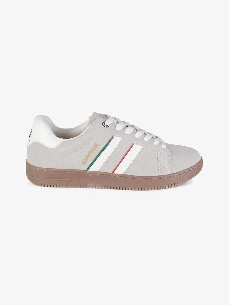 Sneakers in pelle da uomo - ghiaccio
