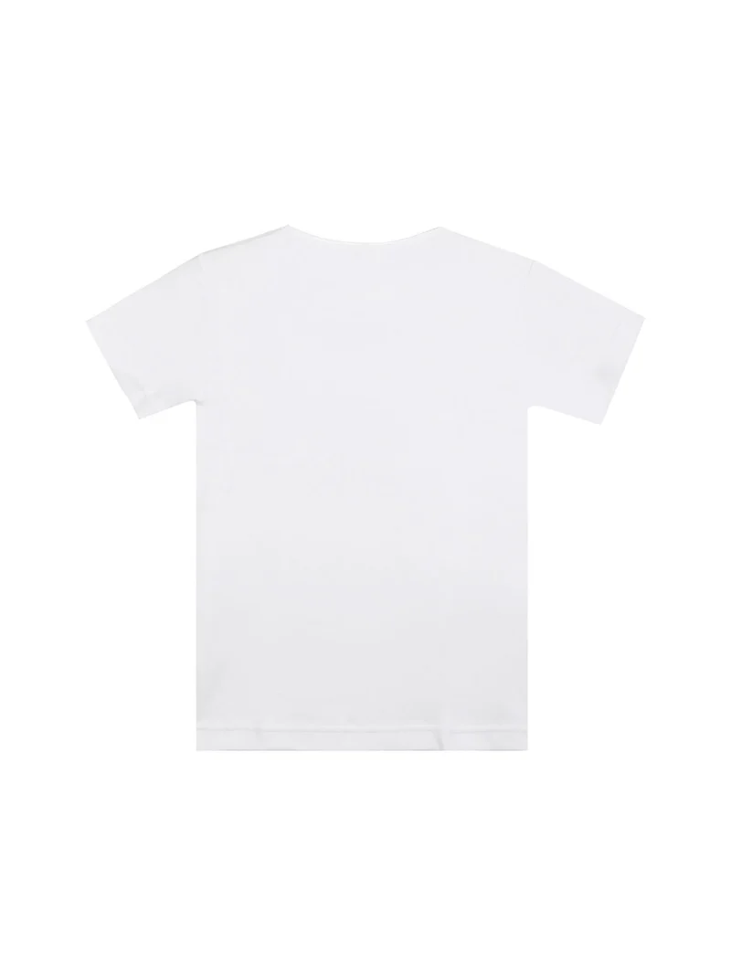 T-shirt intima da bambina in cotone interlock - bianco