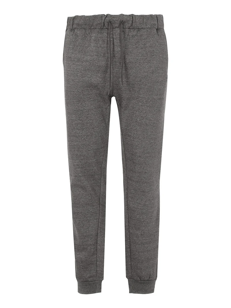 Pantaloni tuta da uomo interno felpato - grigio