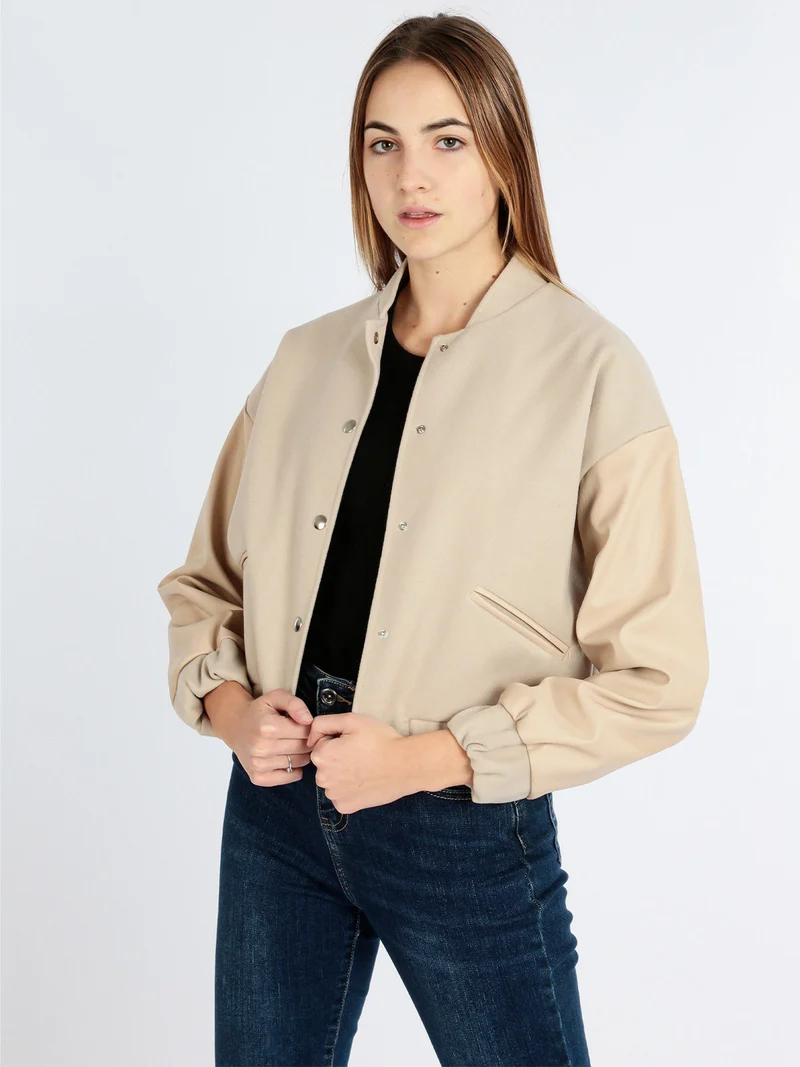 Giacca bomber da donna - beige