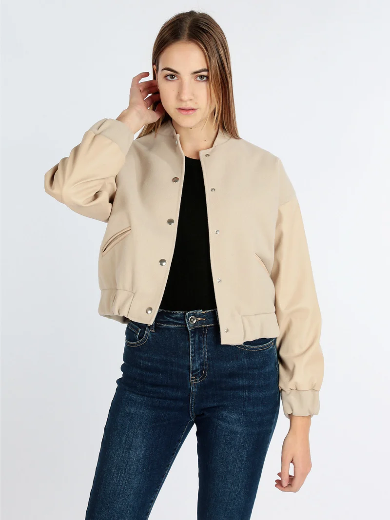 Giacca bomber da donna - beige