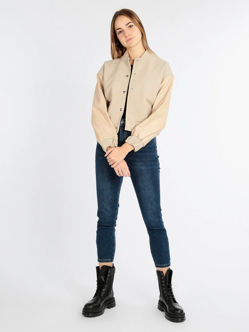 Giacca bomber da donna - beige