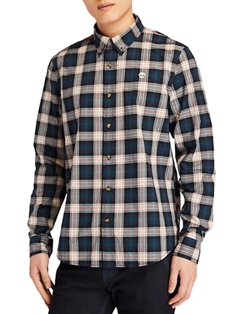 Camicia uomo a quadri slim fit - multicolore