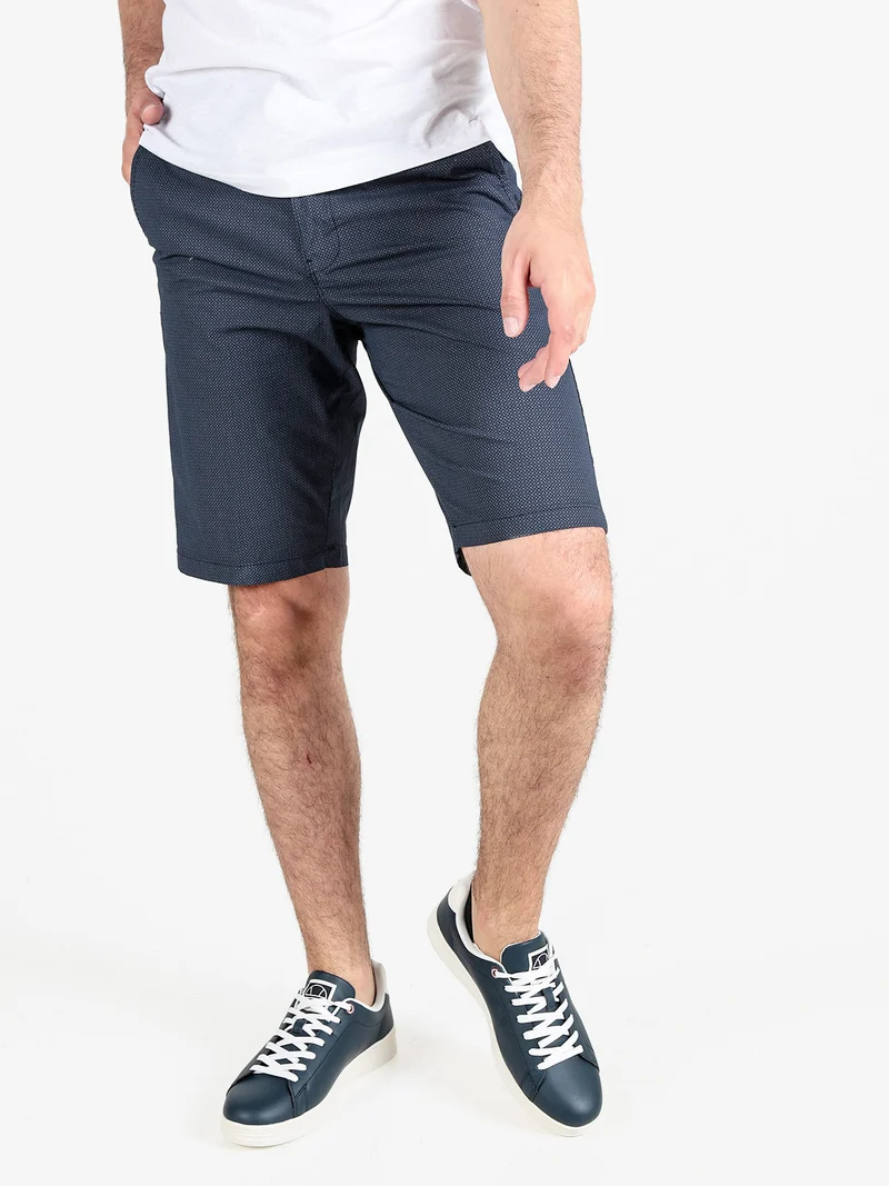 Bermuda uomo in cotone taglie grandi - blu scuro