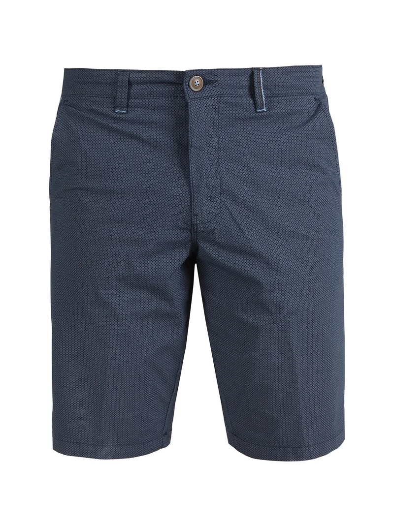Bermuda uomo in cotone taglie grandi - blu scuro