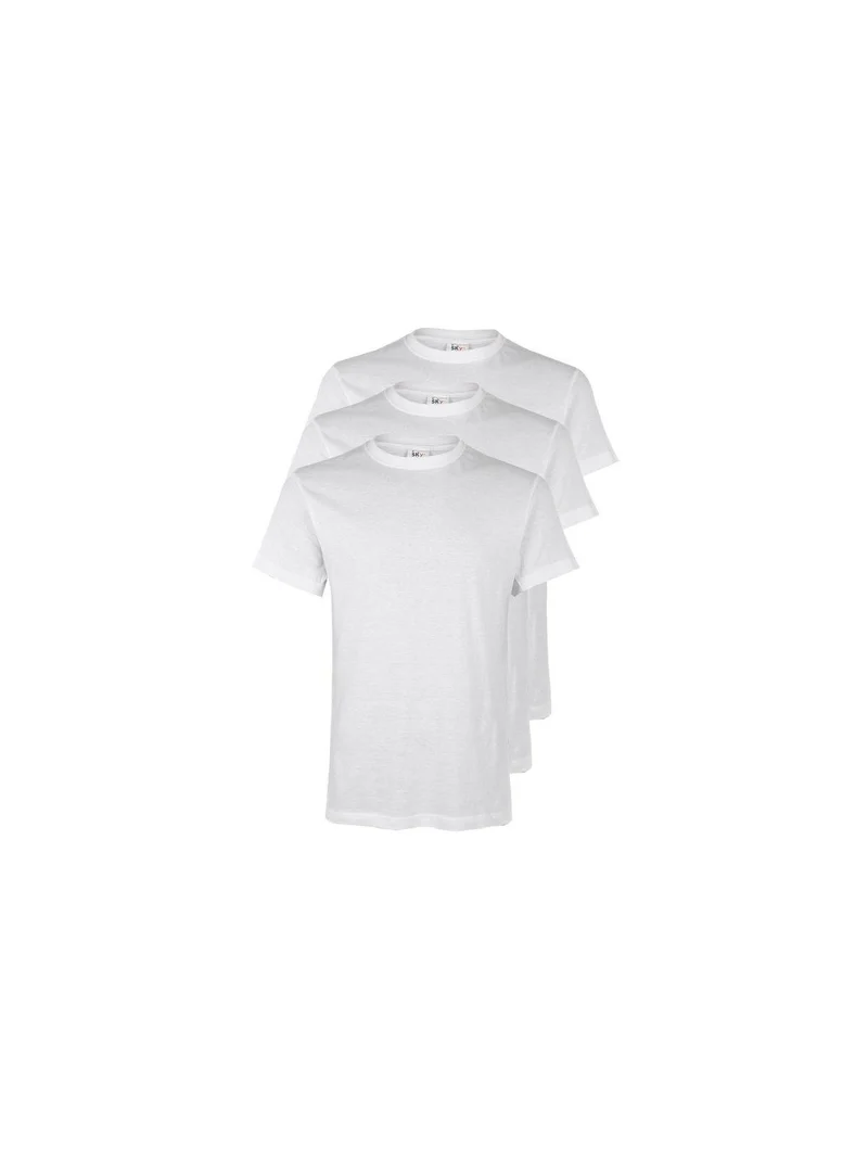 T-shirt intima uomo in cotone. Confezione da 3 pezzi - bianco