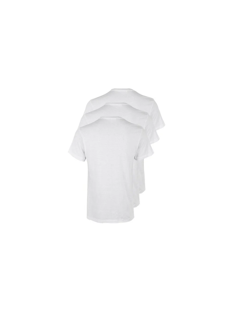 T-shirt intima uomo in cotone. Confezione da 3 pezzi - bianco