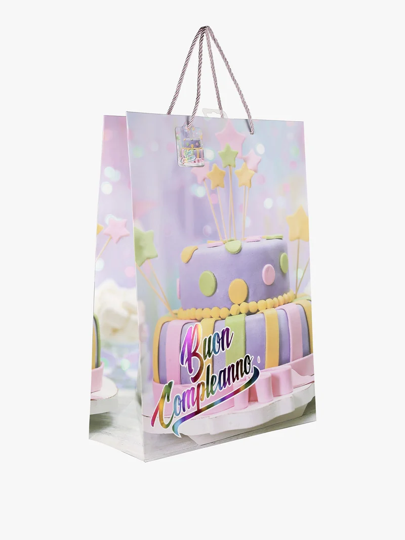 Sacchetto da regalo compleanno - lilla