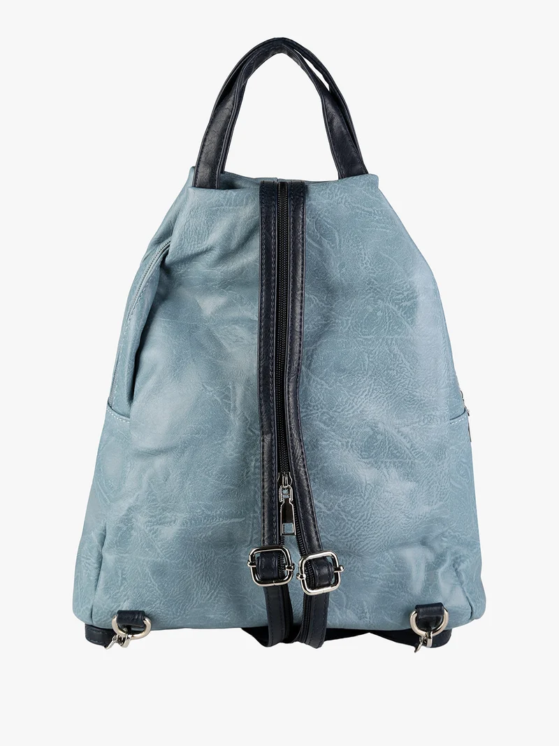 Zaino in ecopelle da donna - azzurro