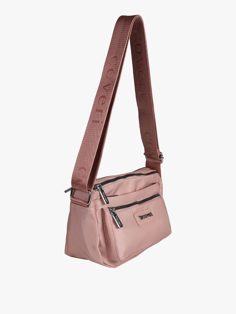 Borsetta a tracolla in nylon - rosa