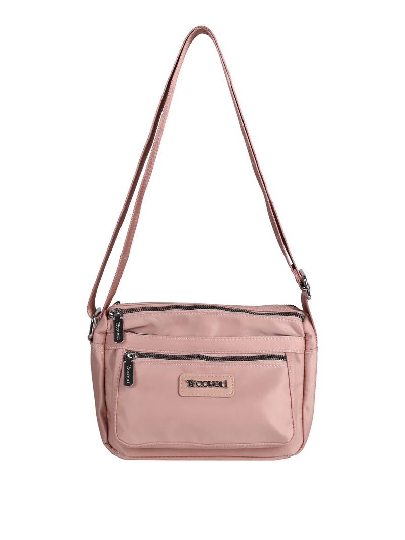 Borsetta a tracolla in nylon - rosa