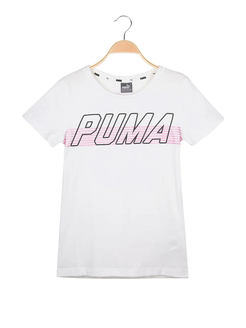 Alpha logo tee t-shirt bianca con stampa - bianco