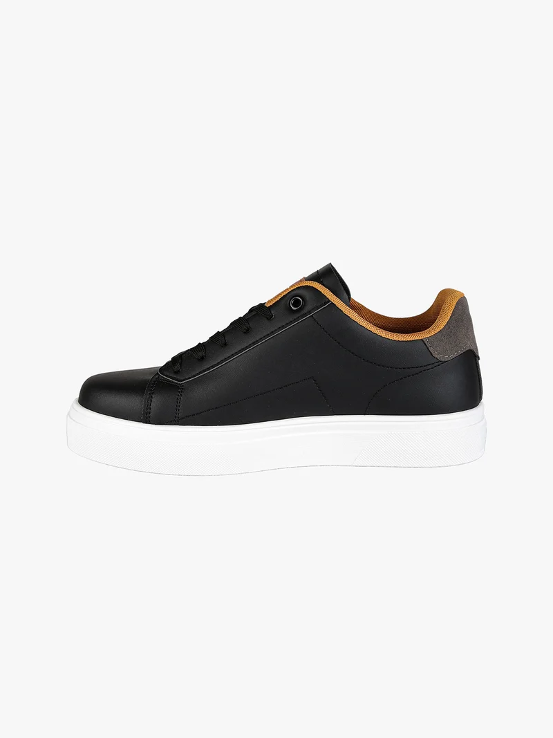 Sneakers stringate da uomo - nero