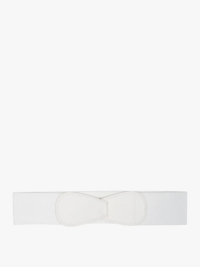 Cintura elastica da donna - bianco
