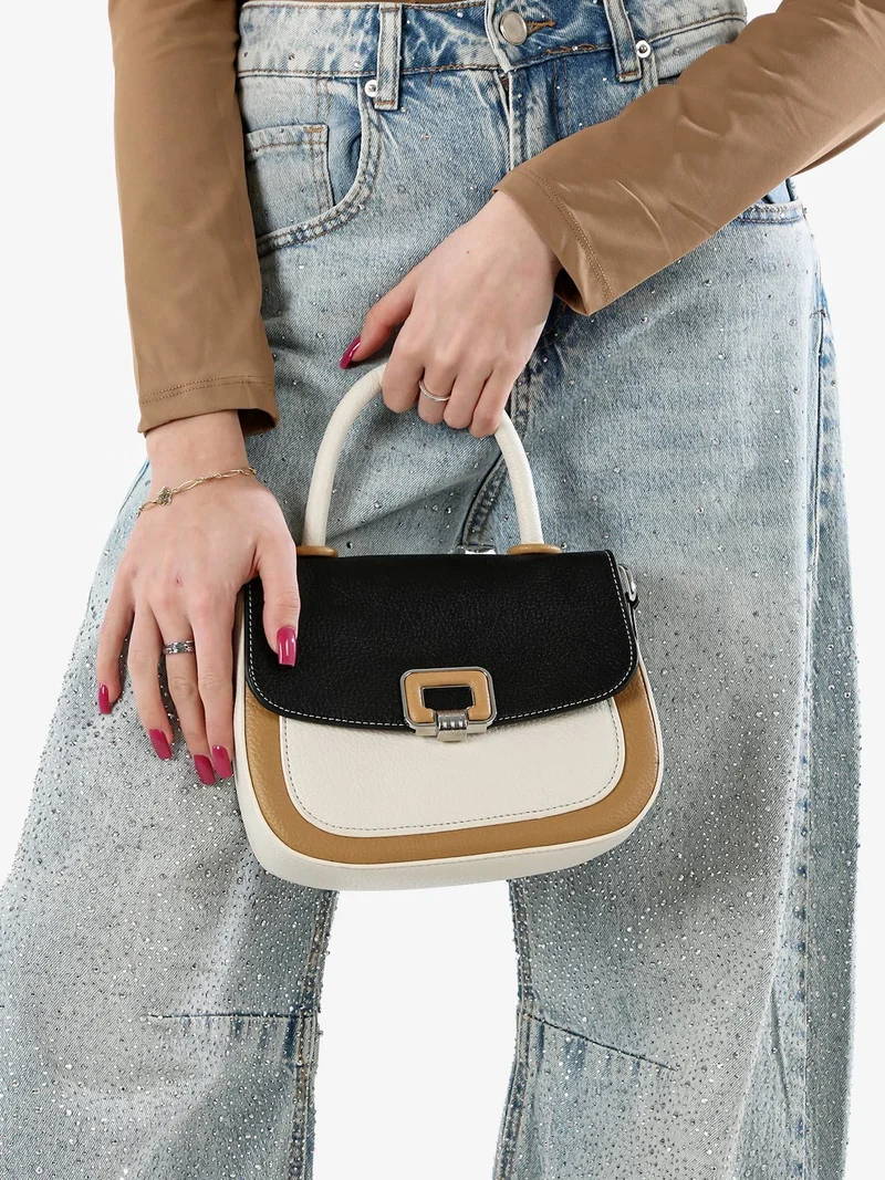 Borsa mini da donna colorata - nero