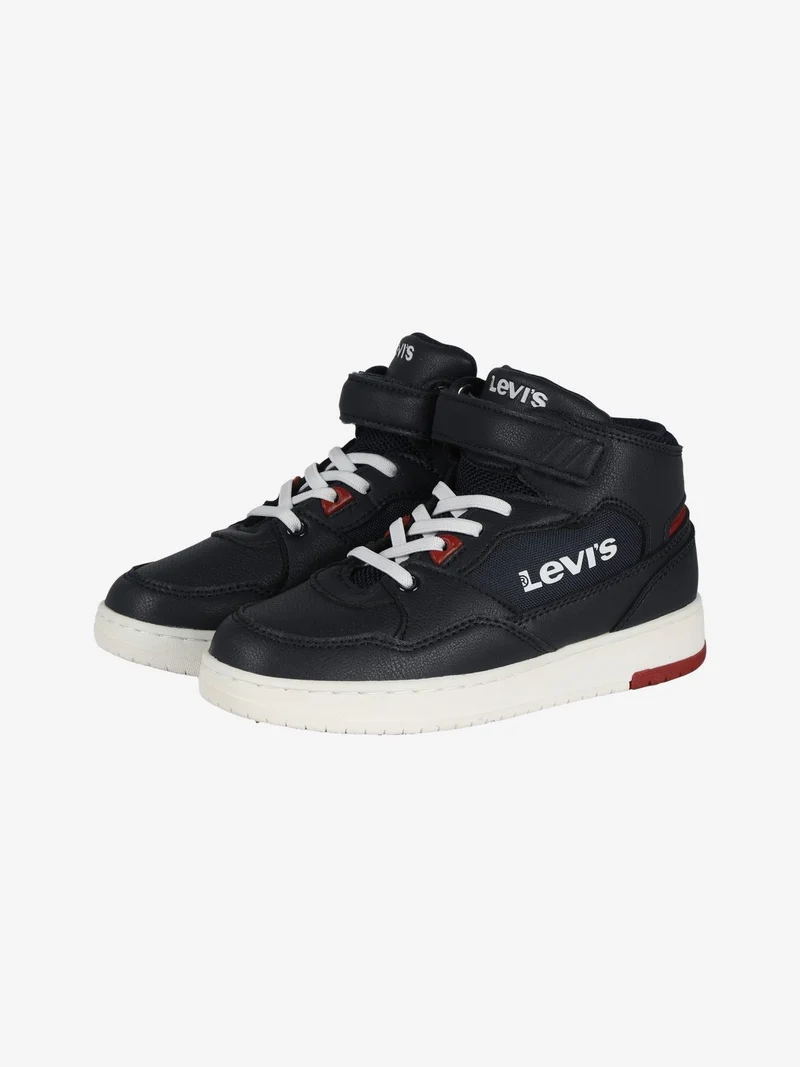 Block VIRV0012T - Sneakers alte da bambino bicolor - blu scuro