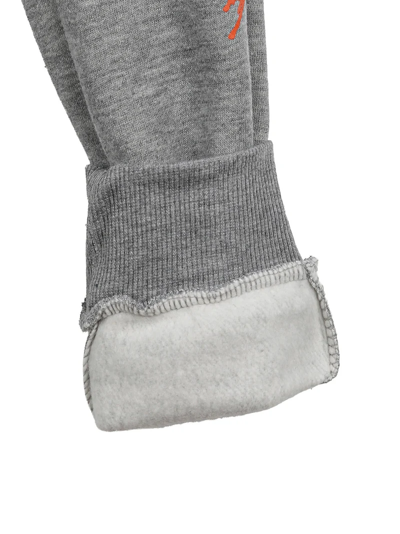Pantaloni sportivi da bambino con polsini e coulisse - grigio