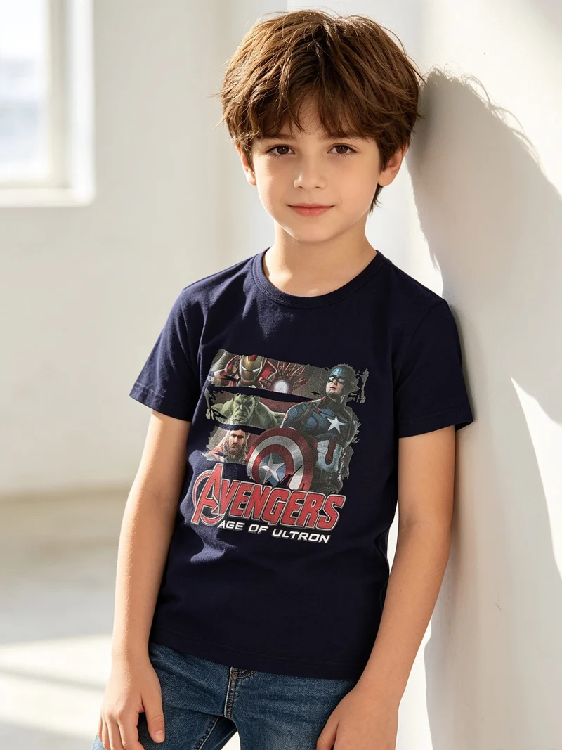 T-shirt bambino con stampa - blu scuro