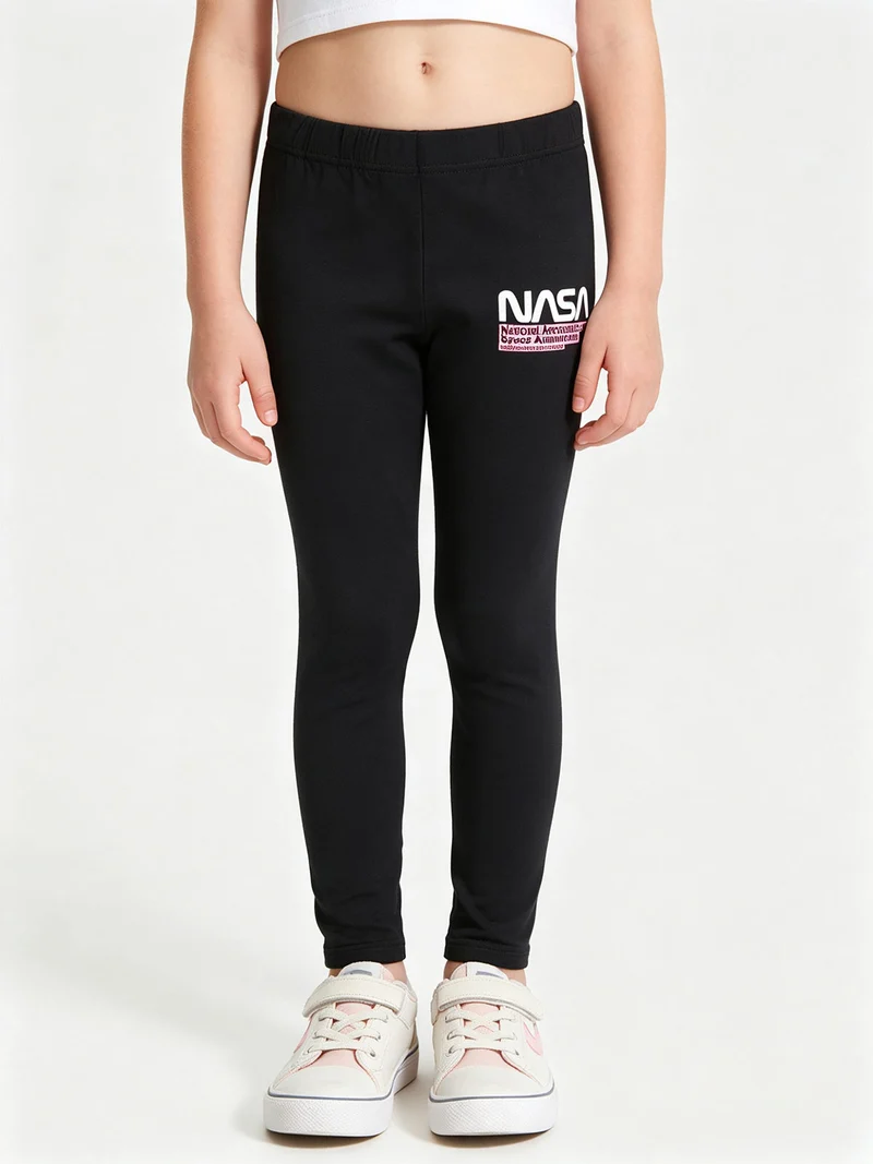 Leggings sportivi da ragazza - nero