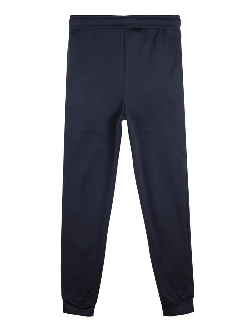 Pantaloni sportivi da ragazza felpati - blu scuro