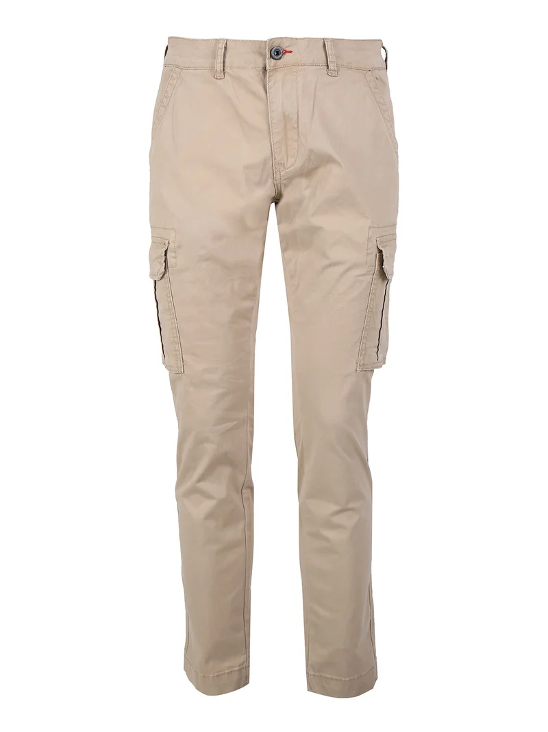 Pantaloni cargo da uomo in cotone - khaki