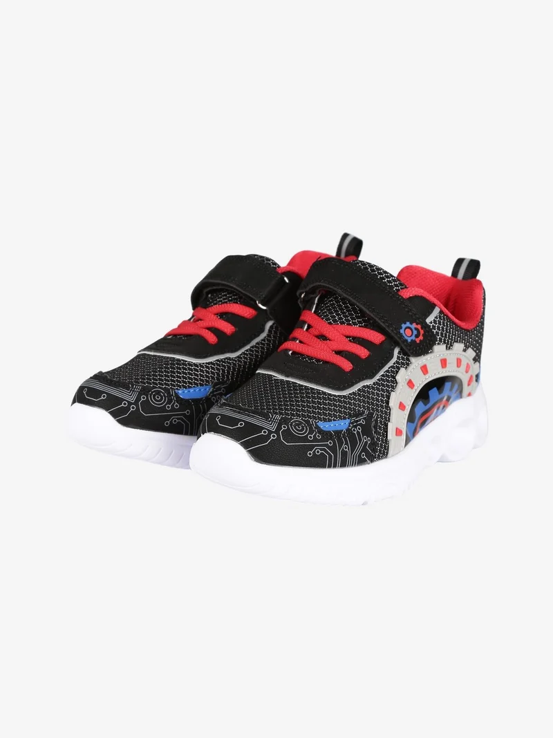 Sneakers da bambino con luci - nero