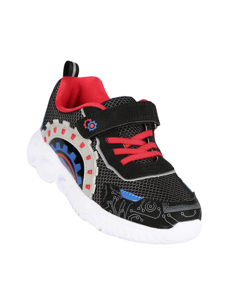 Sneakers da bambino con luci - nero