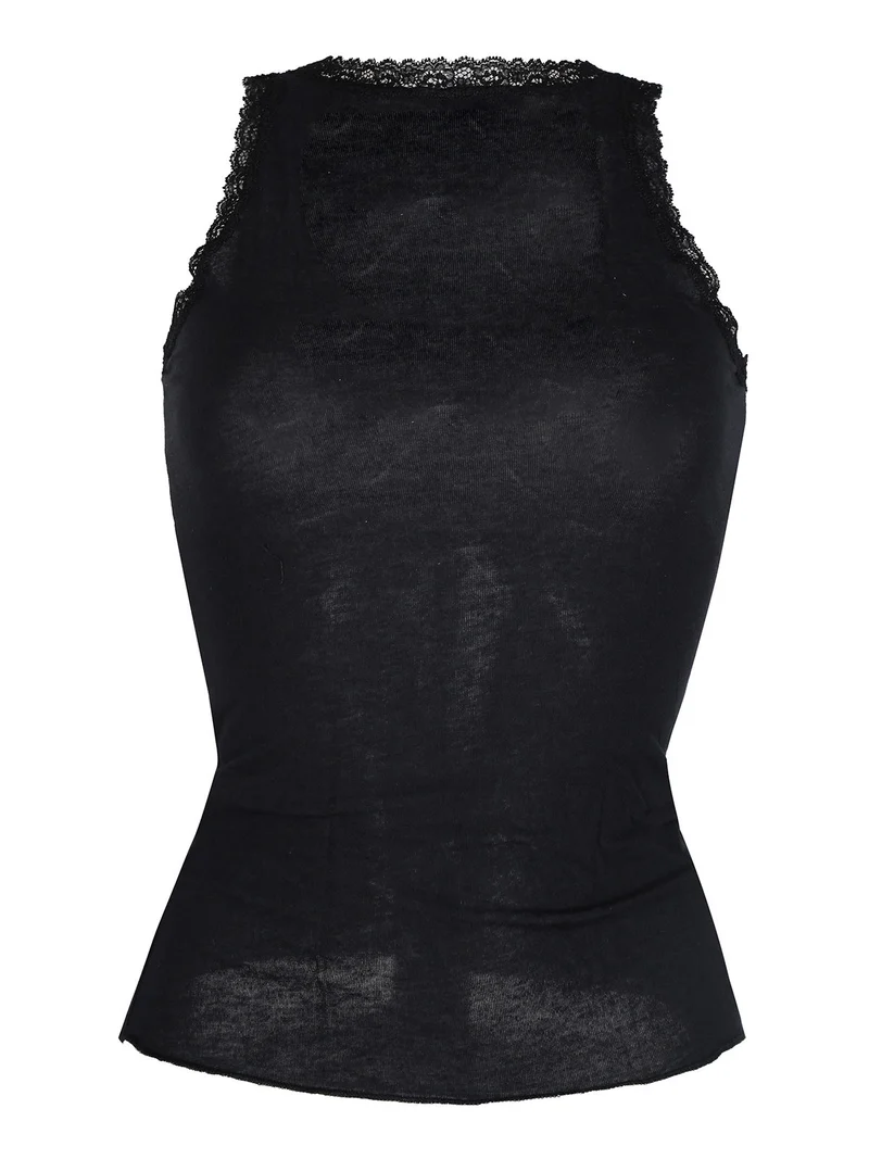 Canotta donna in cashmere ultra light - nero
