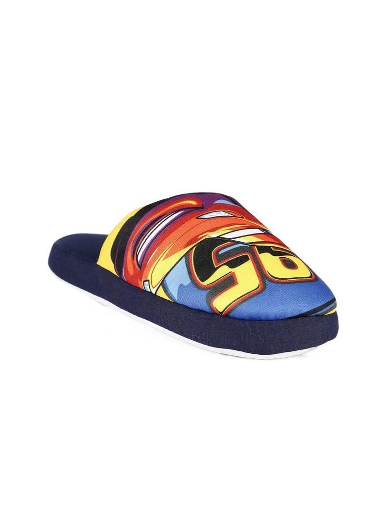 Pantofole cars in tessuto - blu scuro