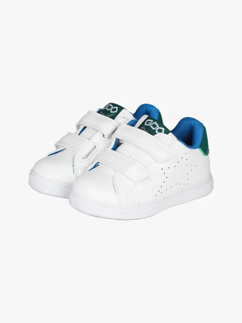 Sneakers da bambino con strappi - verde