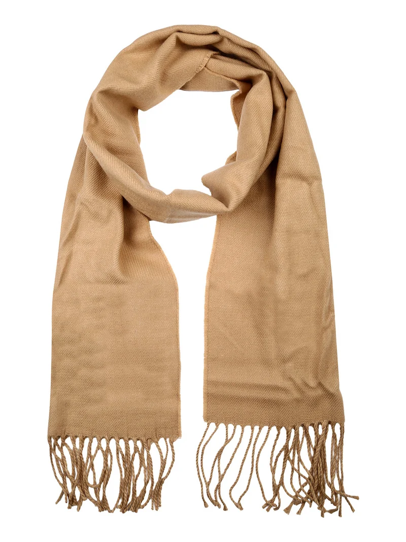 Sciarpa uomo con frange - beige