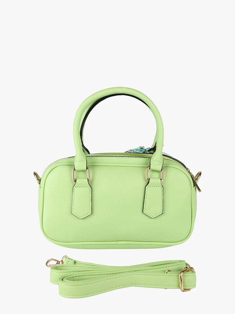 Borsa a mano da donna con foulard - verde