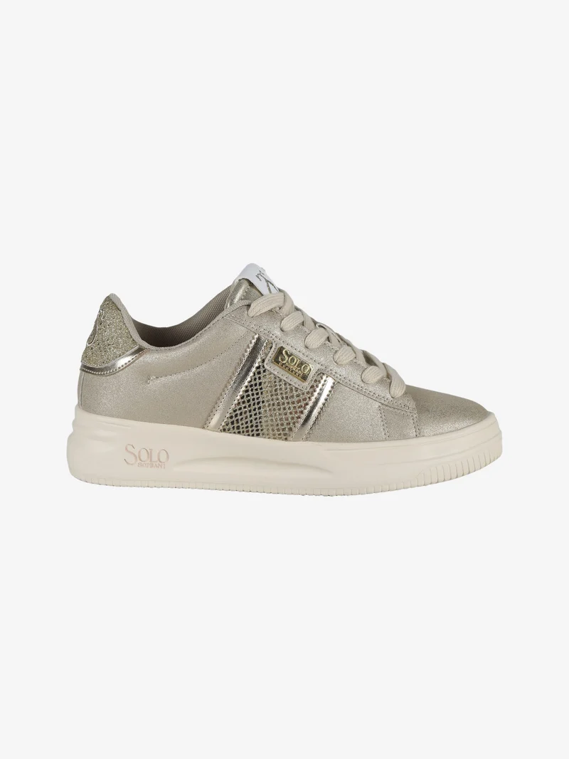 GRAZIA ANIMAL GLITTER Sneakers donna stringate - beige
