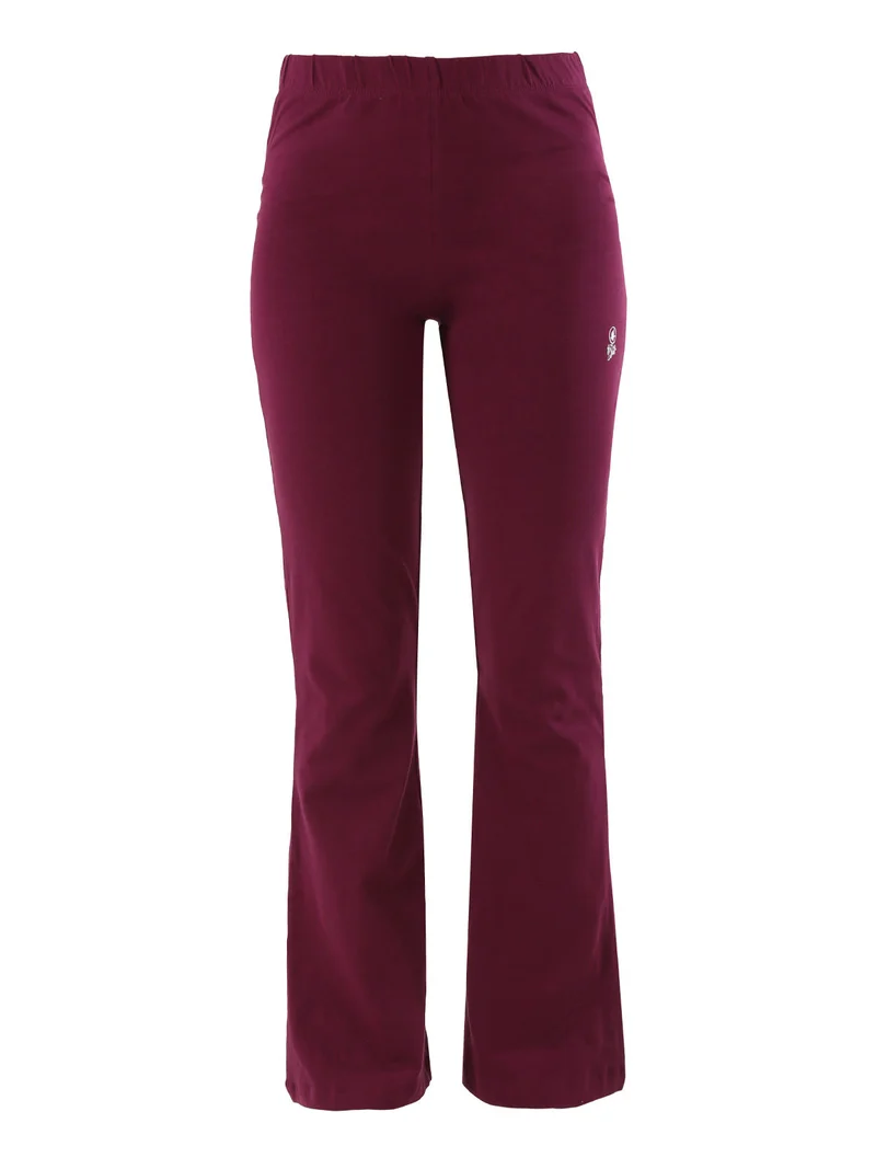 Pantaloni donna sportivi a zampa - viola
