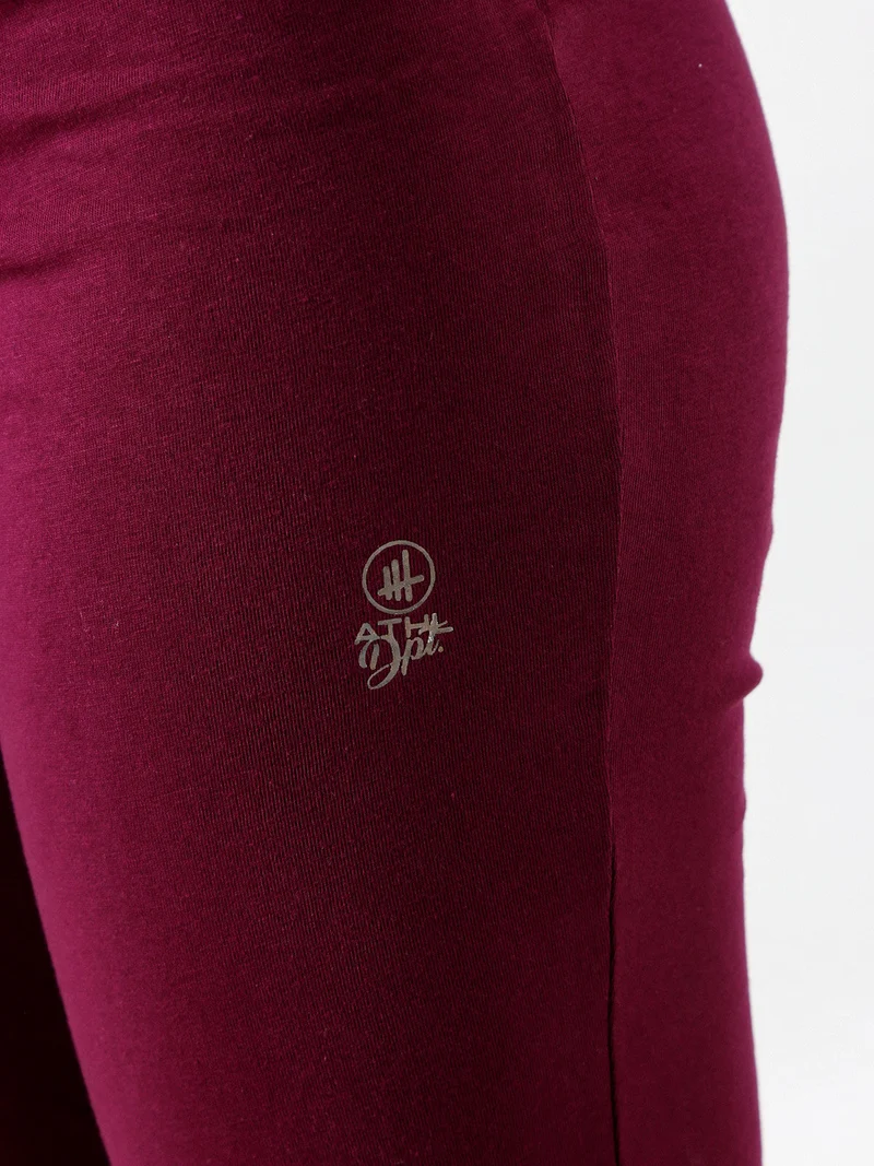 Pantaloni donna sportivi a zampa - viola