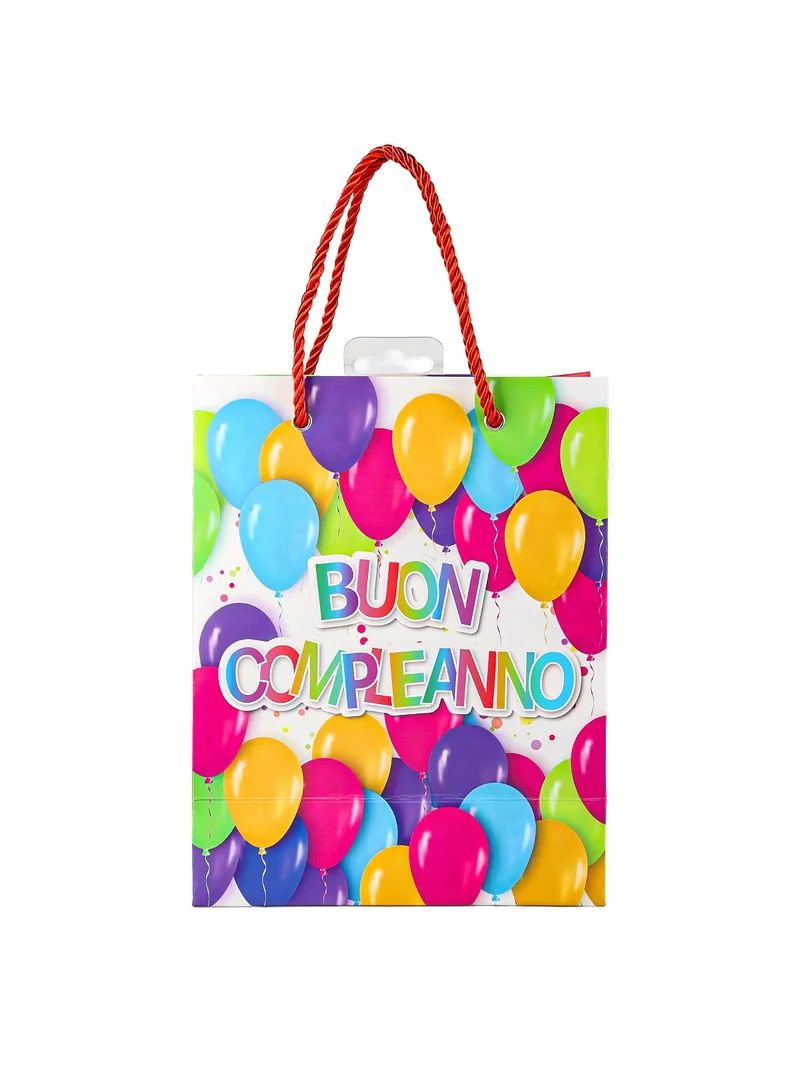 Sacchetto regalo compleanno piccolo - multicolore