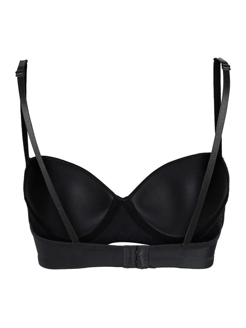 Reggiseno imbottito con ferretto PLUS coppa B - nero