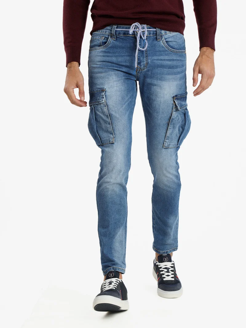 Jeans da uomo slim fit con tasconi - jeans