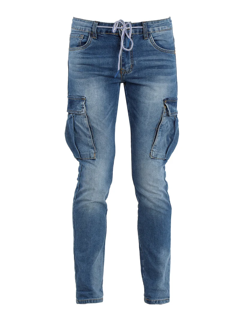 Jeans da uomo slim fit con tasconi - jeans
