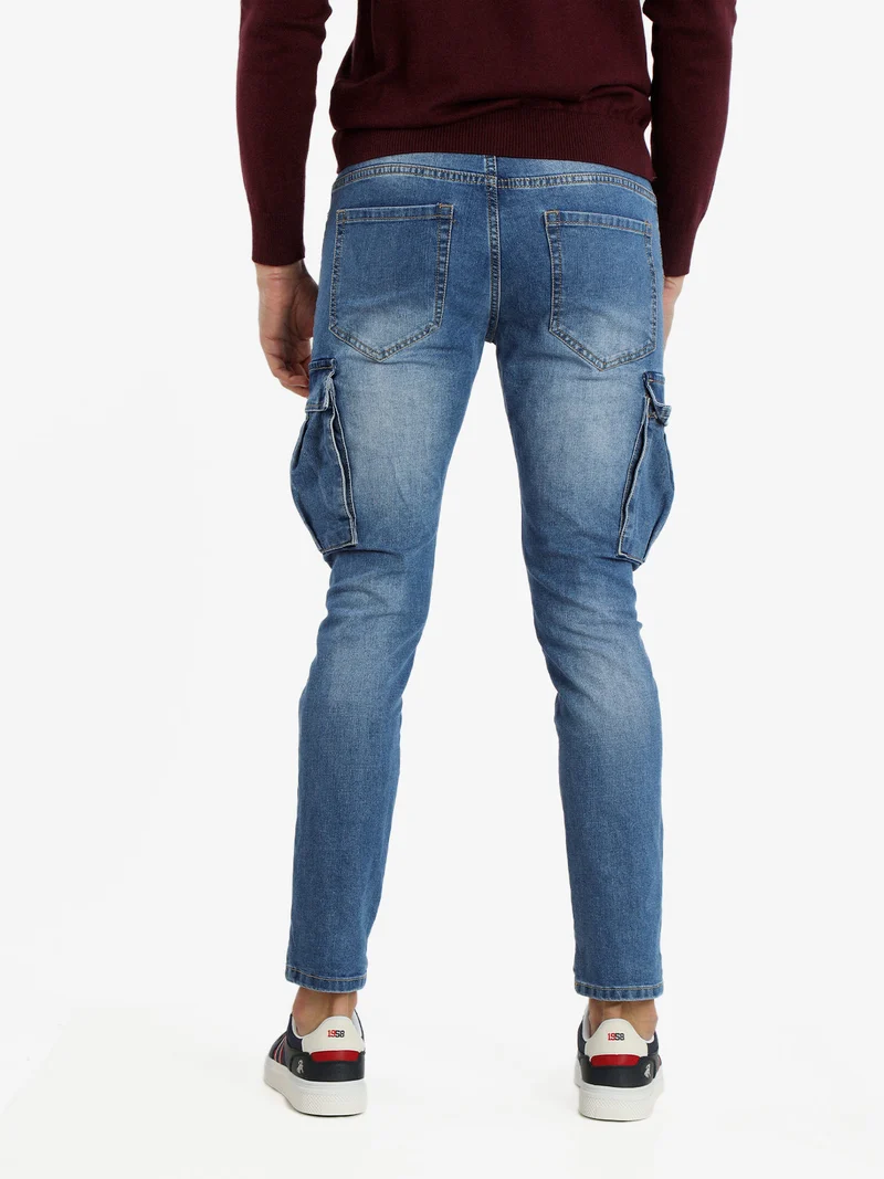 Jeans da uomo slim fit con tasconi - jeans