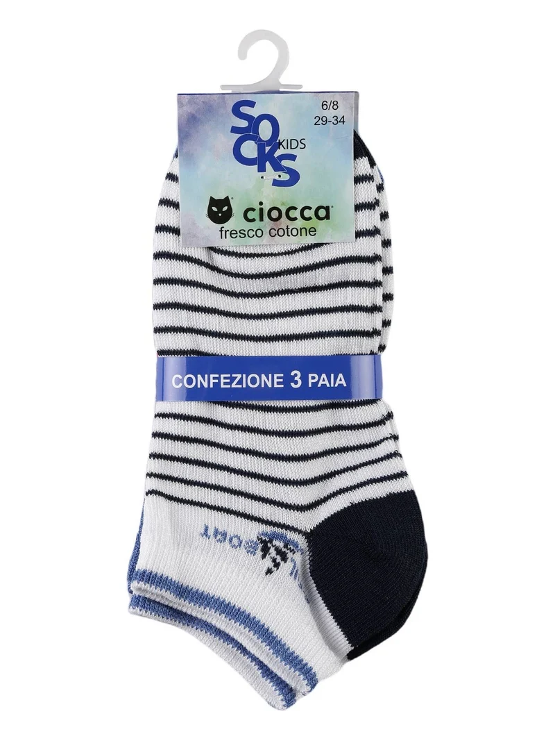 Calze corte da bambino Confezione da 3 paia - bianco