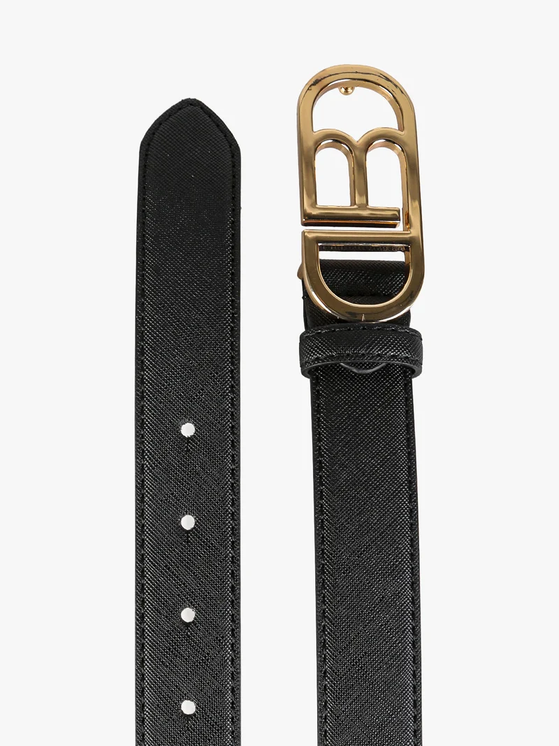 Cintura da donna con logo - nero