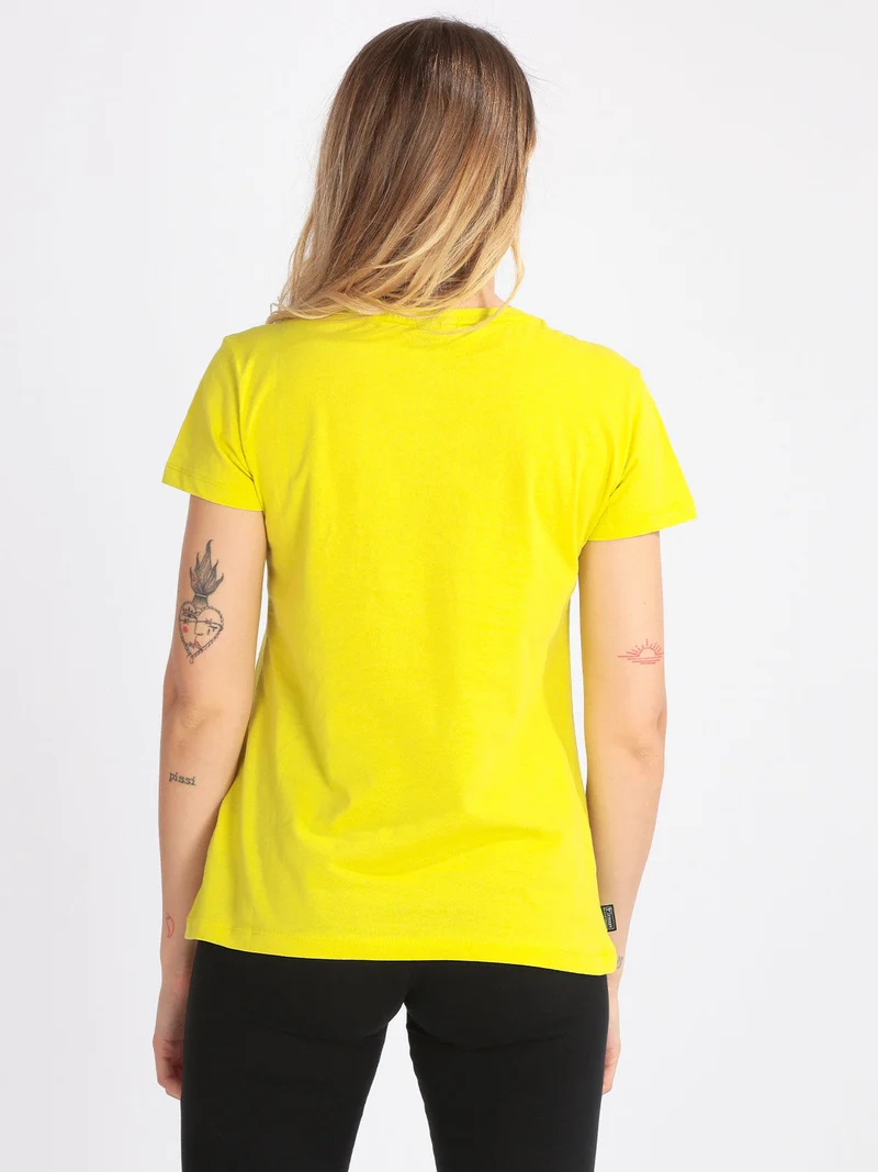 T-shirt donna in cotone - limone