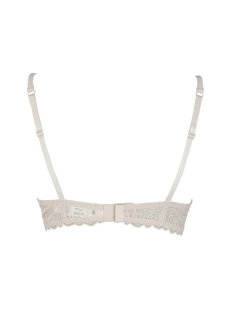 901 Reggiseno a balconetto in pizzo - sabbia