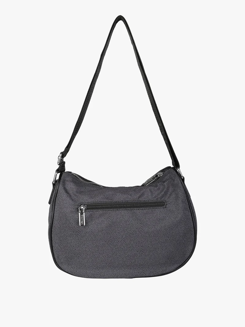 Borsa a tracolla da donna in nylon - nero