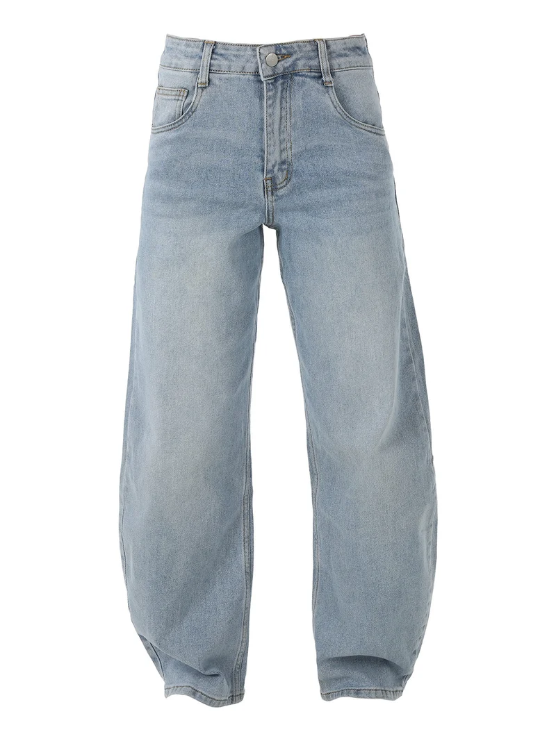 Jeans donna chiaro a palloncino - jeans