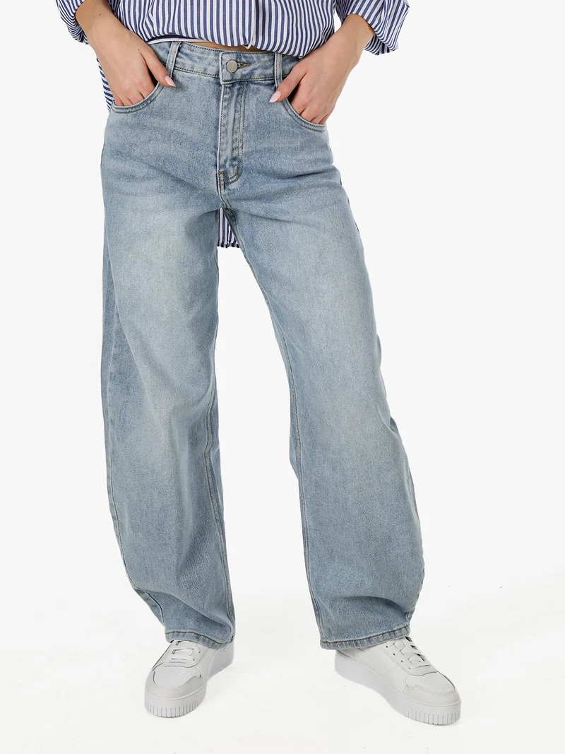 Jeans donna chiaro a palloncino - jeans