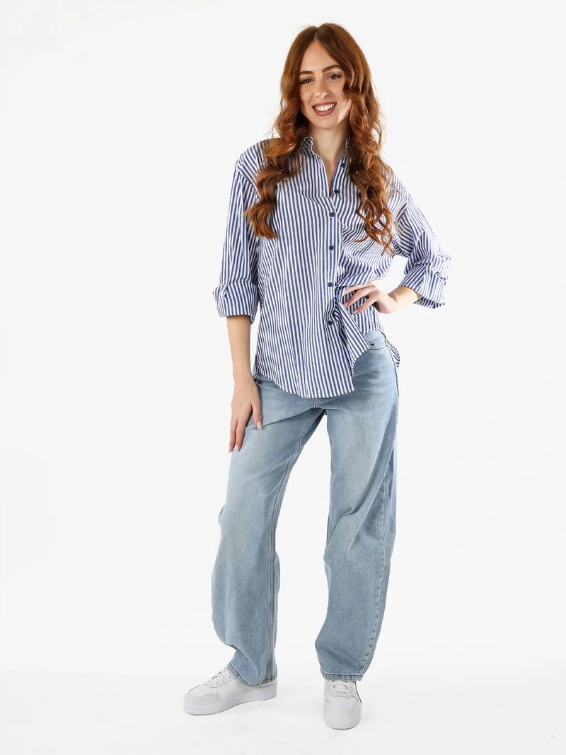 Jeans donna chiaro a palloncino - jeans